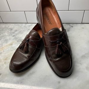 Men’s brass boot, tassel, loafers leather, Spain, brown 10 1/2